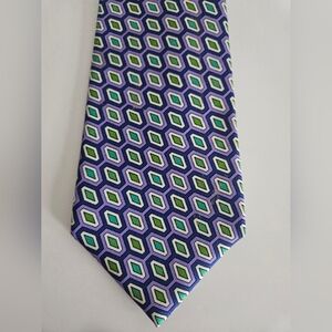 TURNBULL & ASSER For Neiman Marcus Graphic Silk Tie